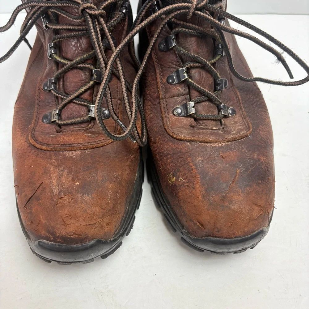 Red Wing Work Construction Boots Brown Leather Lace-up ASTM 2414 05 size 11